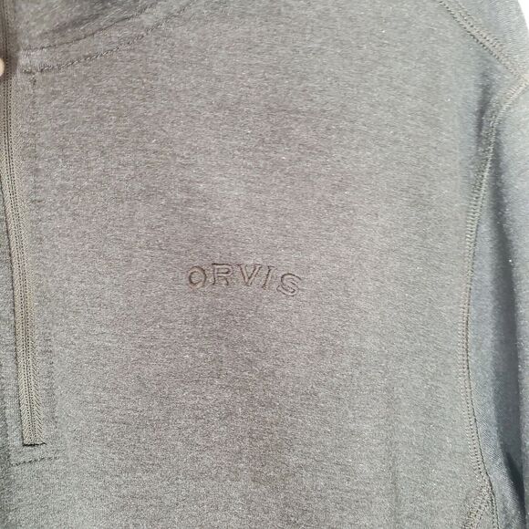 Orvis Mens Performance 1/4 Zip Pullover Sweatshirt Gray Size Large - Picture 5 of 9